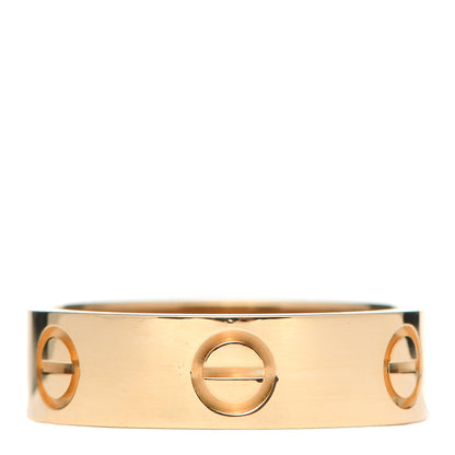 Cartier 18K Yellow Gold 5.5mm LOVE Ring 53 6.25 1 of 6