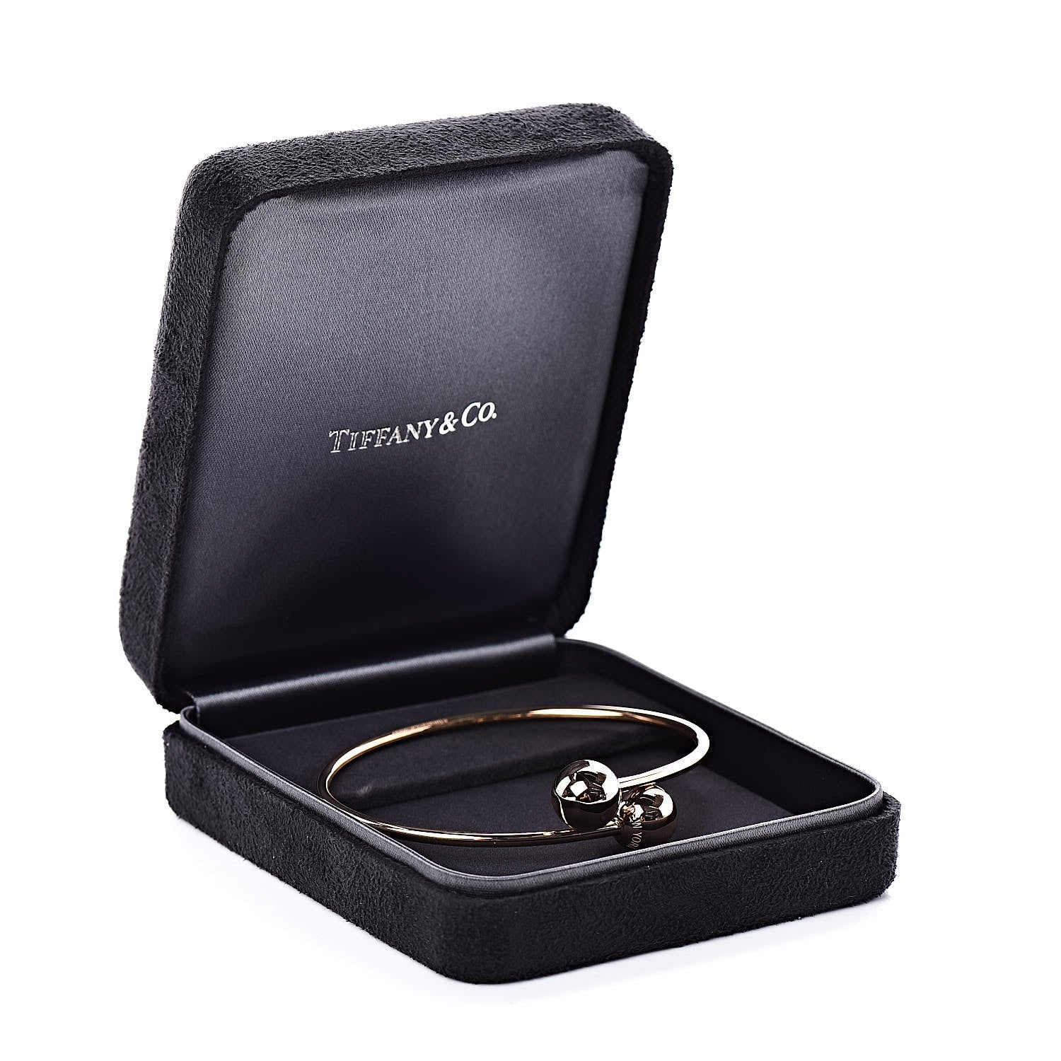Tiffany 18K Rose Gold 11mm HardWear Ball Bypass Bracelet 5 of 5