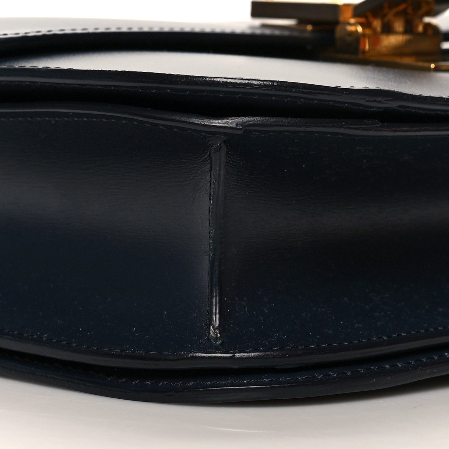 Box Calfskin Medium Classic Box Flap Bag Navy
