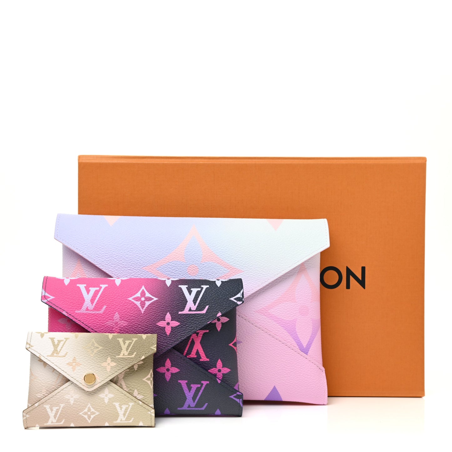 Monogram Giant Spring In The City Kirigami Pochette Set Sunrise Pastel Midnight Fuchsia Sunset Kaki