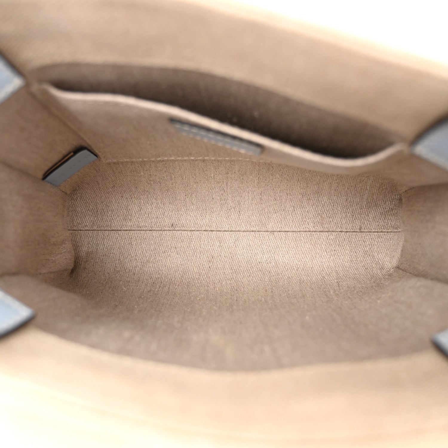 Chloe Cotton Calfskin Small Woody Ribbon Tote With Strap Light Blue 5 of 12