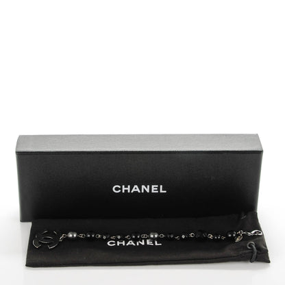 Chanel Ruthenium Bead CC Bracelet Black 5 of 5