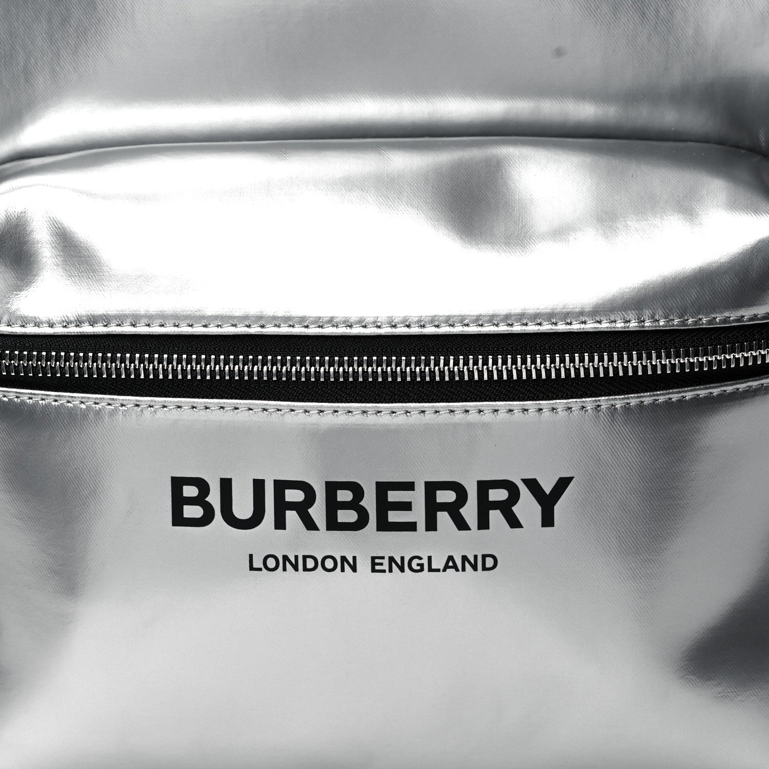 Burberry Coated Canvas Jett Backpack Silver 7 of 9