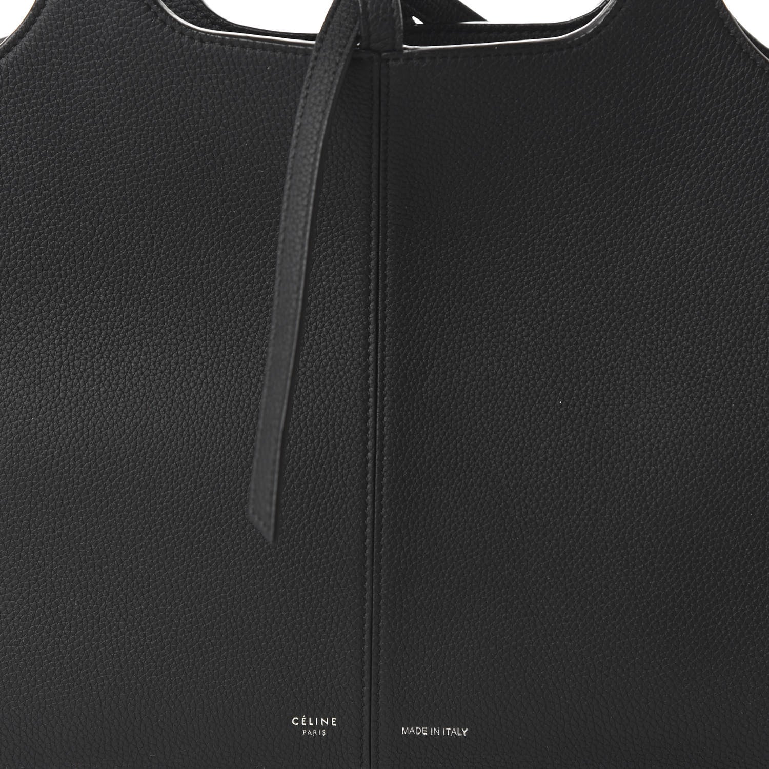 Celine Baby Grained Calfskin Small Tri-Fold Bag Black 9 of 9
