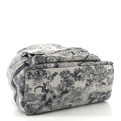 Christian Dior Nylon Technical Fabric Toile De Jouy Small Diortravel Backpack Blue 4 of 14