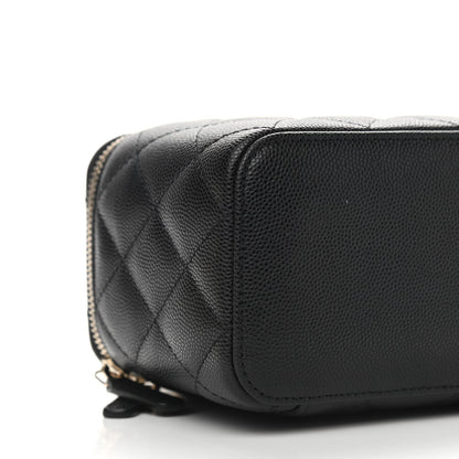 Chanel Caviar Quilted Small Vanity Case With Chain Black 8 of 9