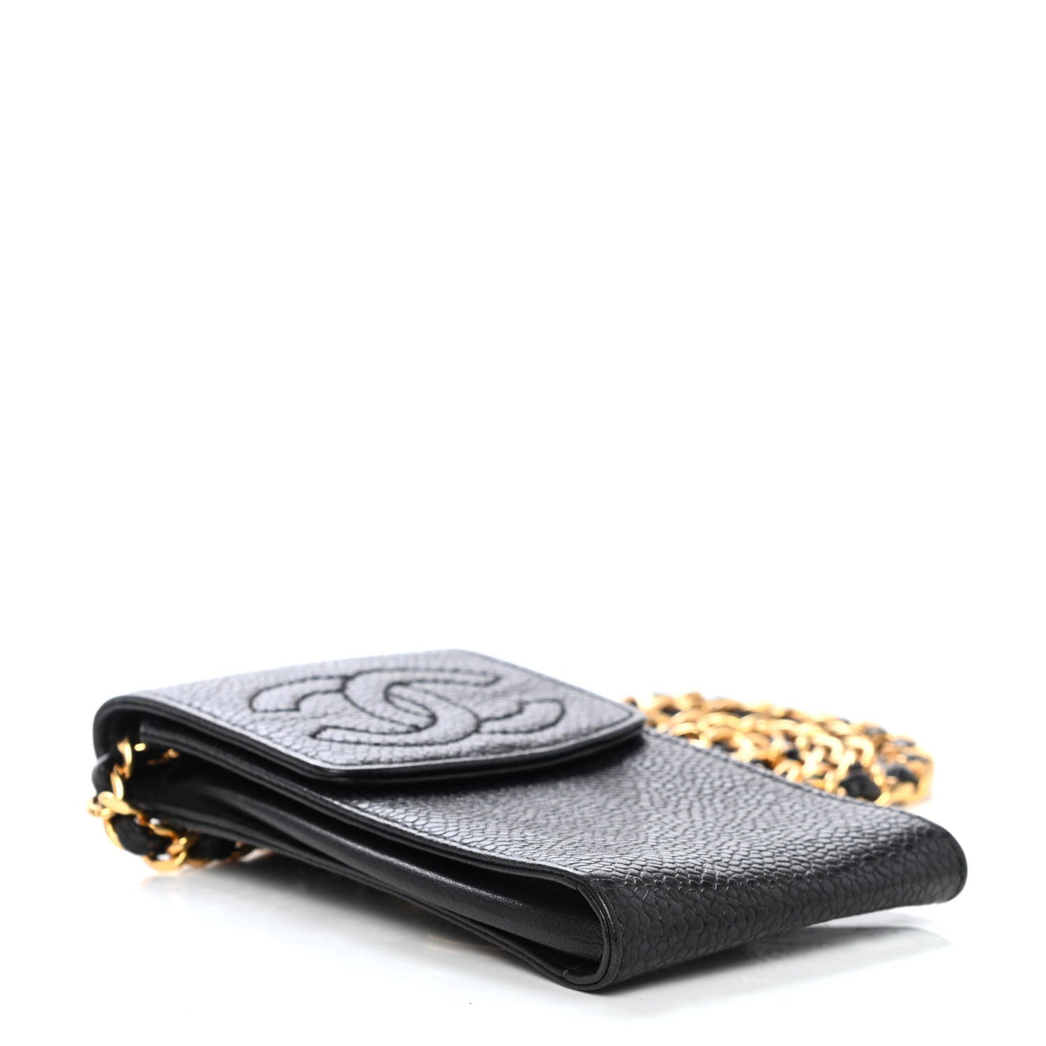 Chanel Caviar CC Phone Holder Crossbody Black 3 of 4