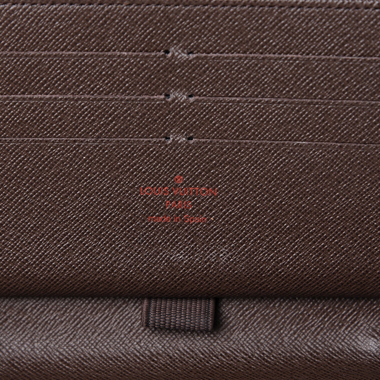 Louis Vuitton Damier Ebene Zippy Organizer Wallet 5 of 9