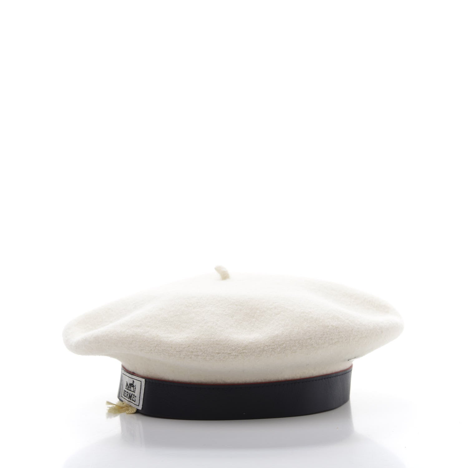 Hermes Merino Wool Bonnie Beret 58 Naturel 4 of 10