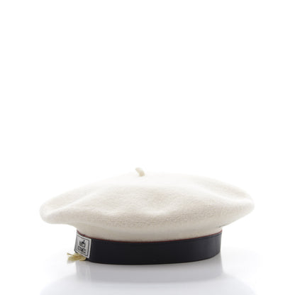 Hermes Merino Wool Bonnie Beret 58 Naturel 4 of 10