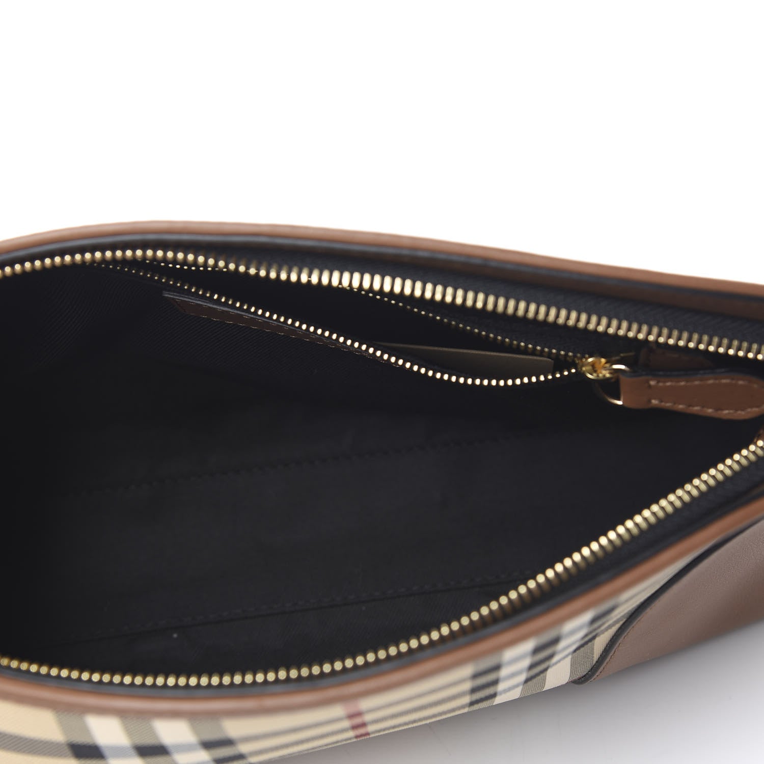 Burberry Horseferry Check Small Chichester Crossbody Clutch Bag Honey Tan 4 of 10