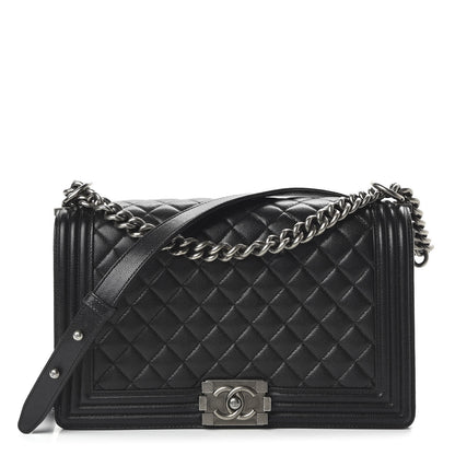 Chanel Caviar Quilted New Medium Boy Flap Black 1 of 12