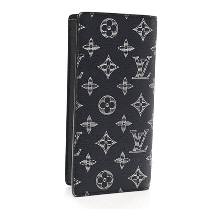 Louis Vuitton Savane Monogram Chapman Giraffe Brazza Wallet Encre 3 of 7