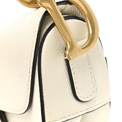 Christian Dior Grained Calfskin Saddle Bag With Strap Latte 16 of 17
