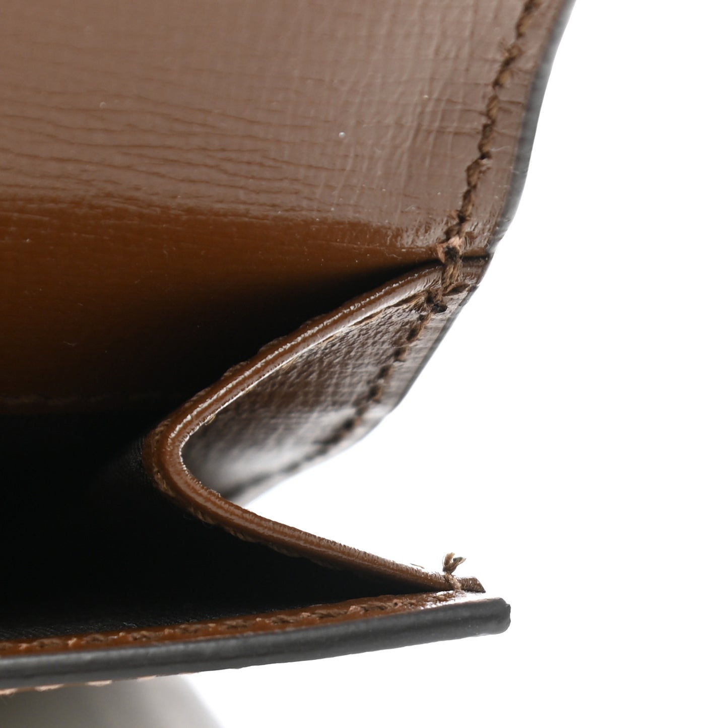 GG Supreme Monogram Textured Calfskin Web Jackie 1961 French Flap Wallet Beige Ebony Brown Sugar