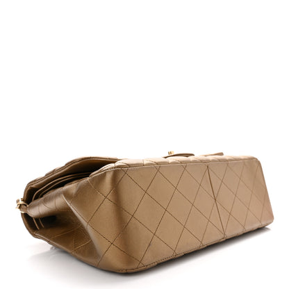 Chanel Metallic Lambskin Quilted Jumbo Double Flap Gold 4 of 10