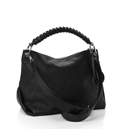 Louis Vuitton Mahina Beaubourg Hobo MM Black 3 of 10