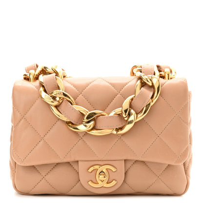Chanel Lambskin Quilted Small CC Funky Town Flap Beige 1 of 10