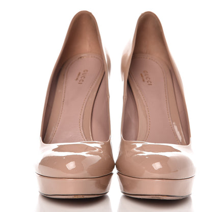 Gucci Vernice Lisbeth Platform Pumps 42 Nude 3 of 13