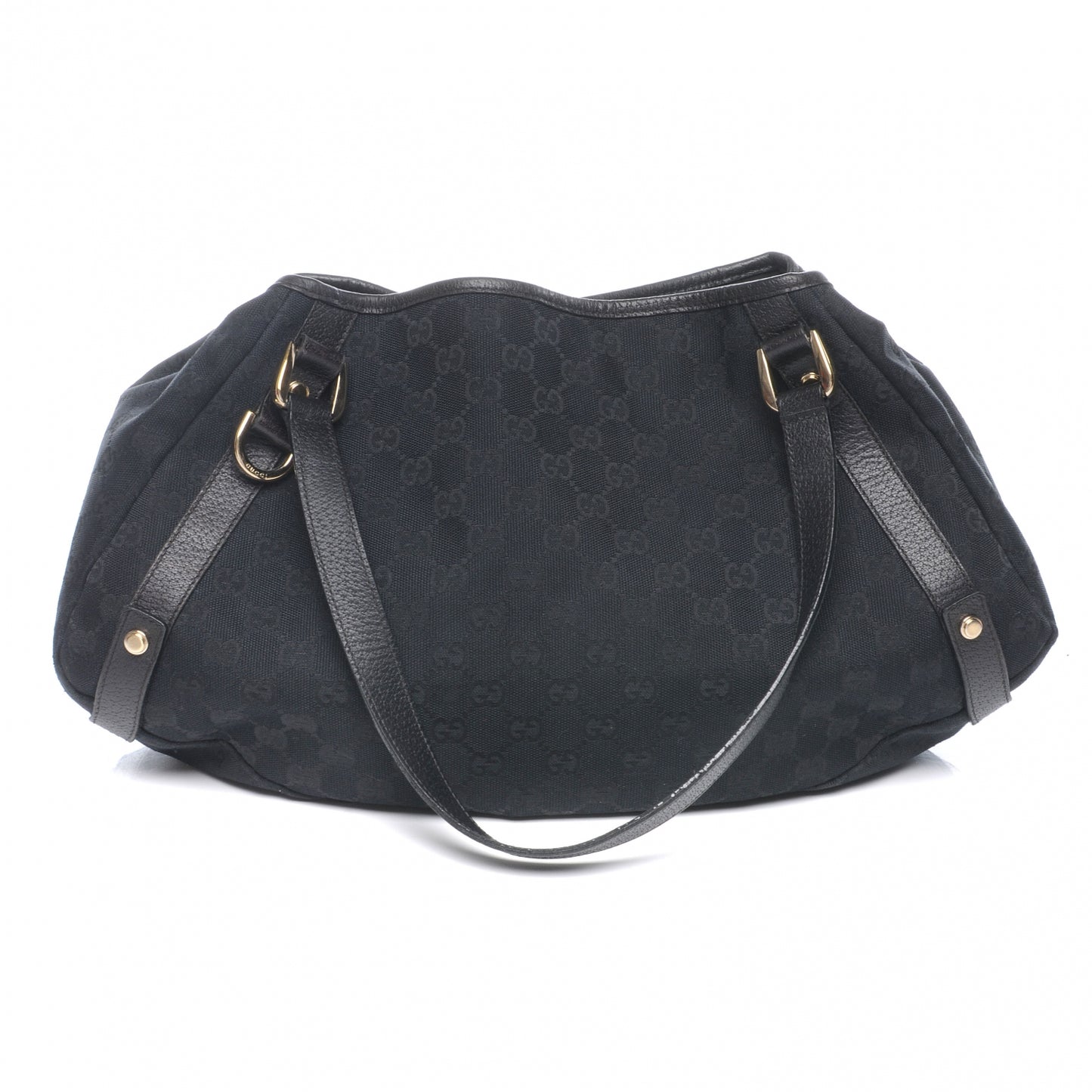 Monogram Medium Abbey Shoulder Bag Black