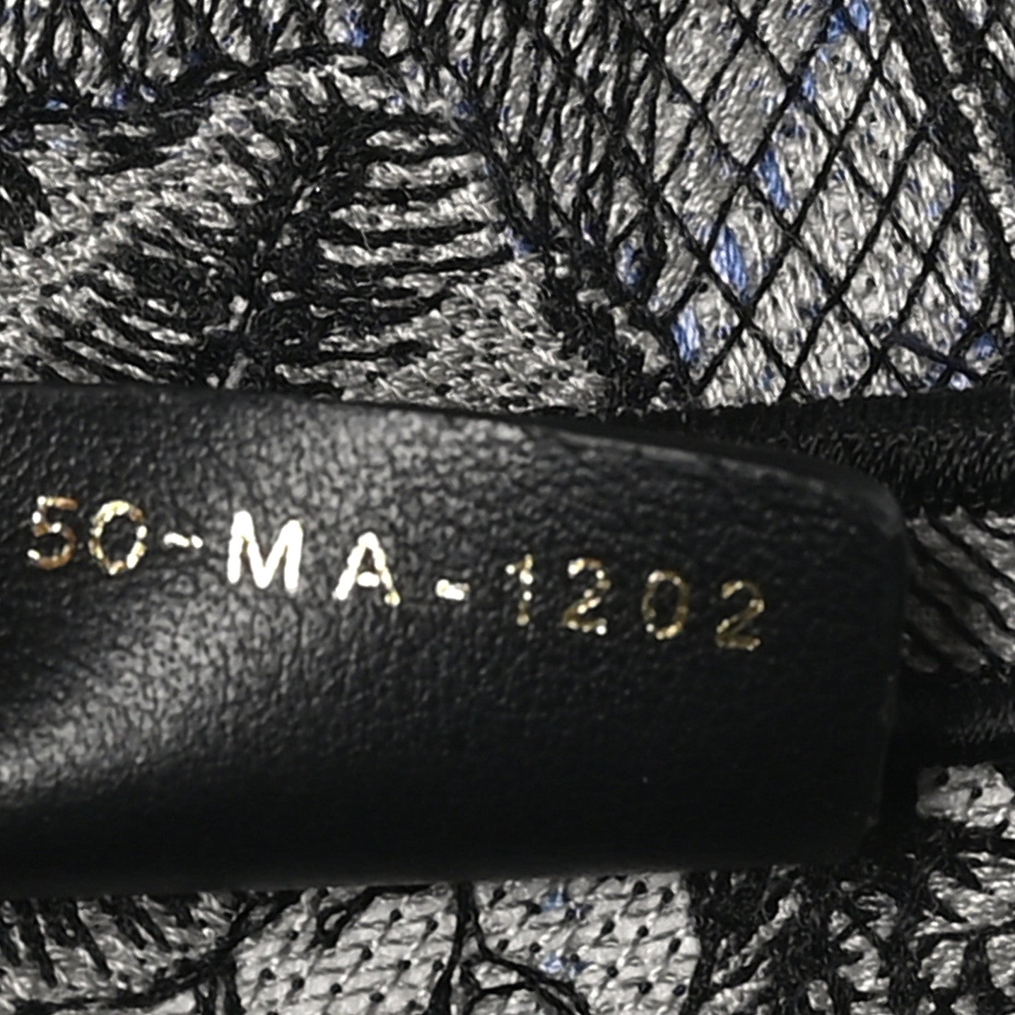 Christian Dior Canvas Embroidered Jardin Magique Saddle Bag Denim Multicolor 7 of 10