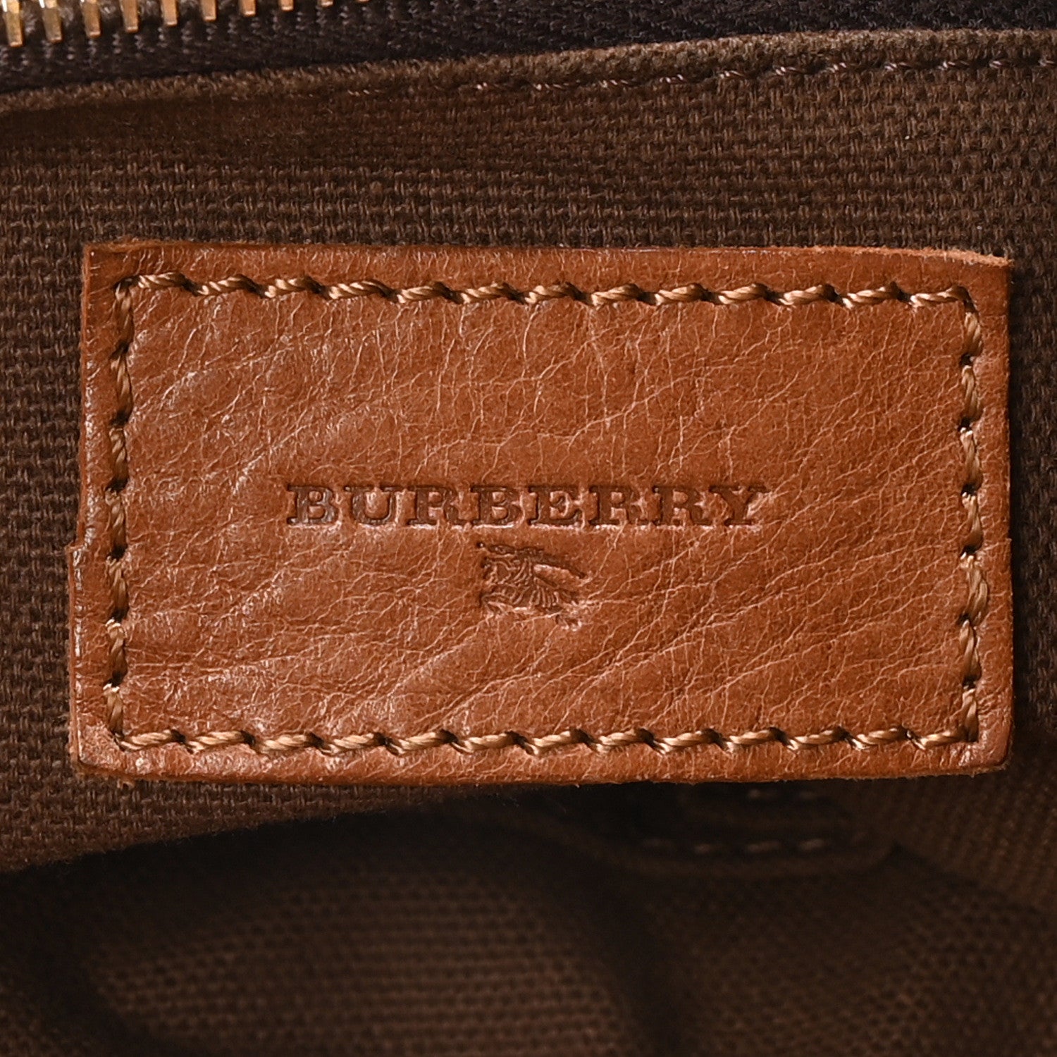 Burberry House Check Bridle Calfskin Hobo Brown 6 of 11