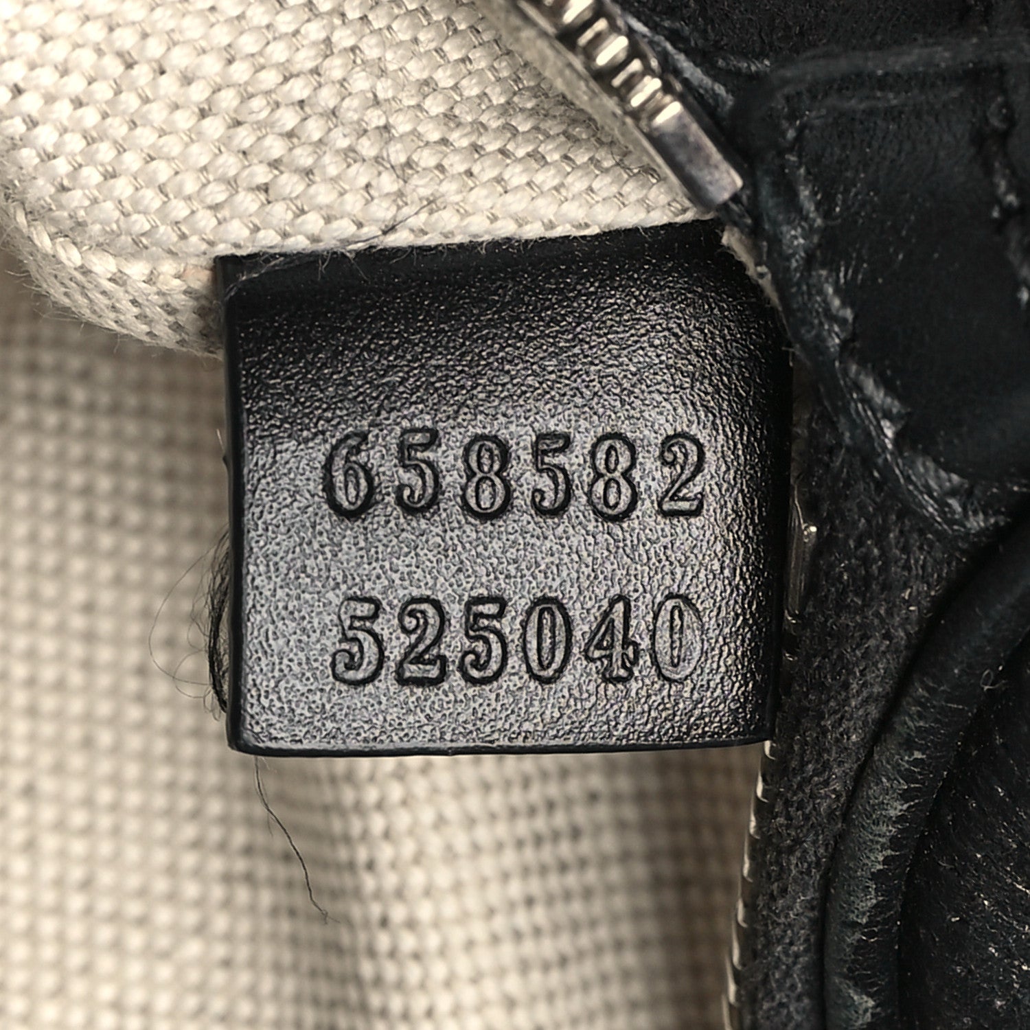 Gucci Calfskin GG Tennis Embossed Belt Bag Black 7 of 12