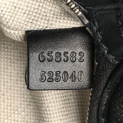 Gucci Calfskin GG Tennis Embossed Belt Bag Black 7 of 12