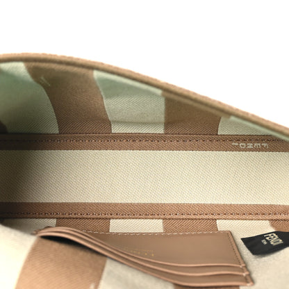 Fendi Fabric Jacquard FF 1974 Mini Baguette Beige 5 of 10