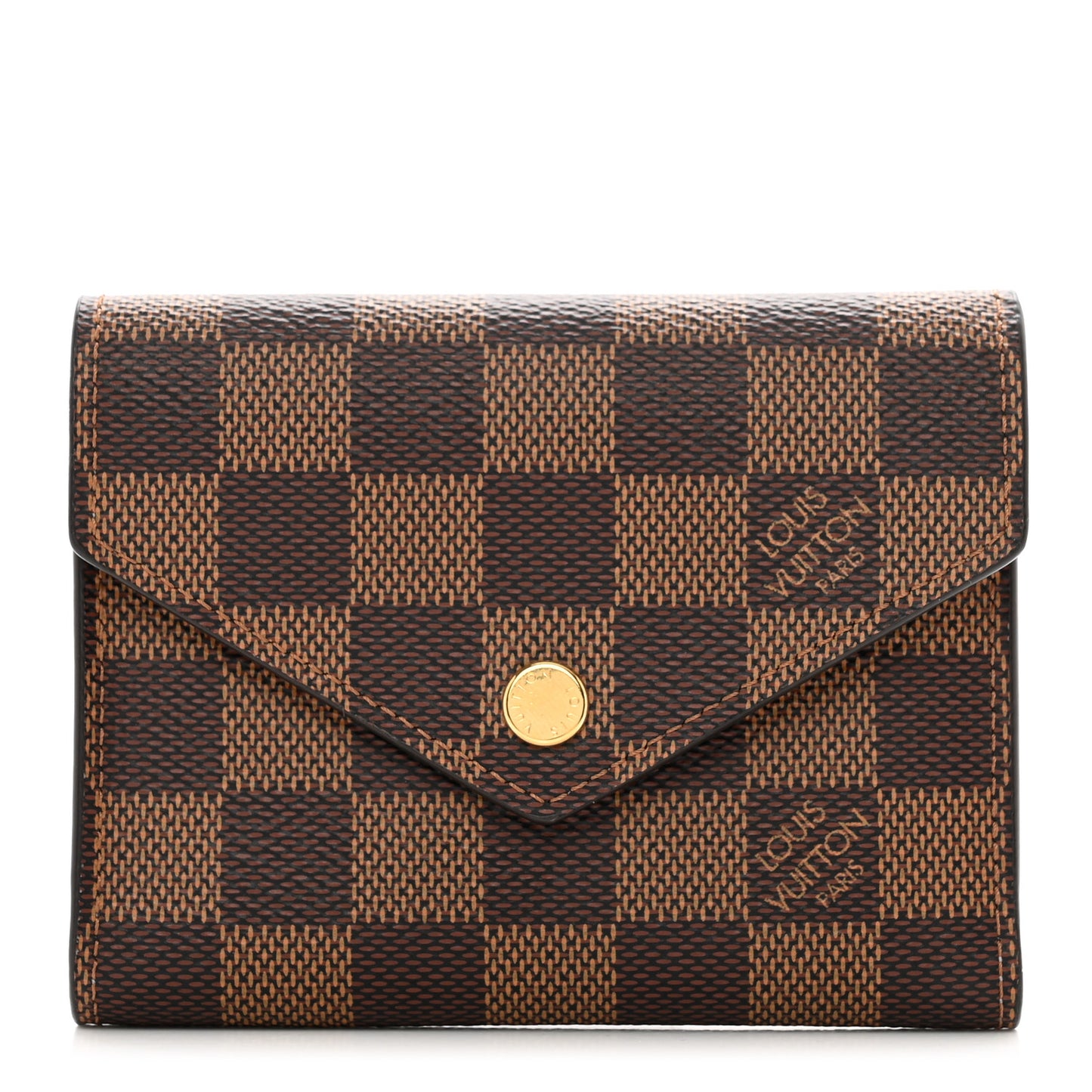 Damier Ebene Victorine Wallet Rose Ballerine