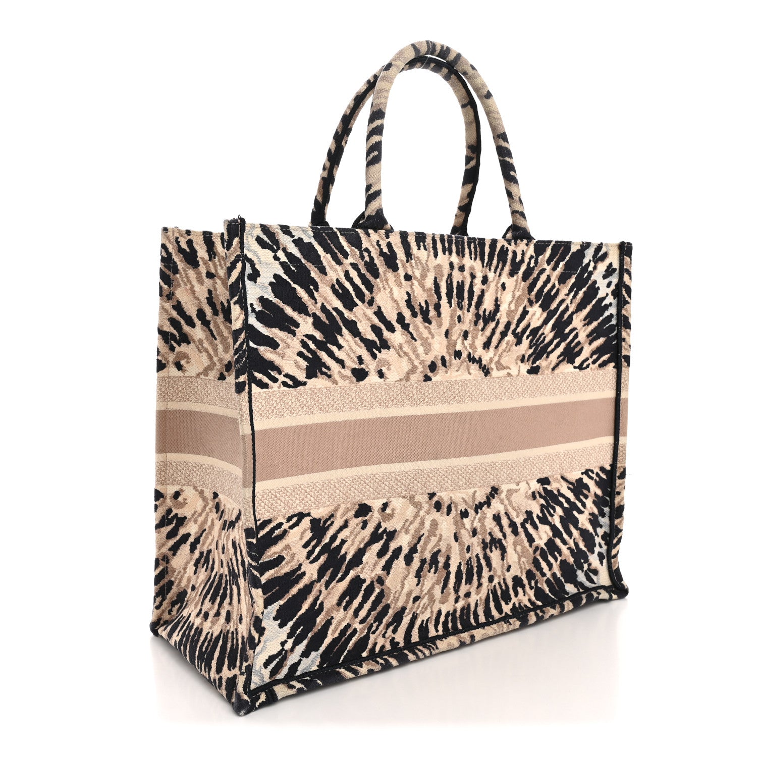 Dior 専用 Christian Dior Canvas Embroidered Tie Dye Large Book Tote