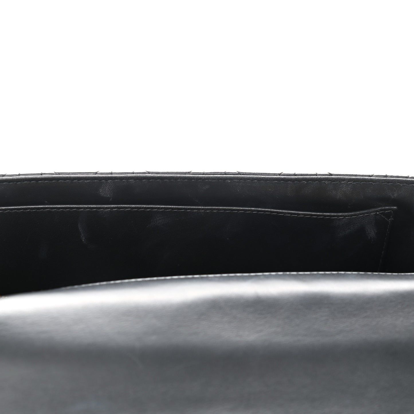 Grained Calfskin Cannage Large Caro Bag Black