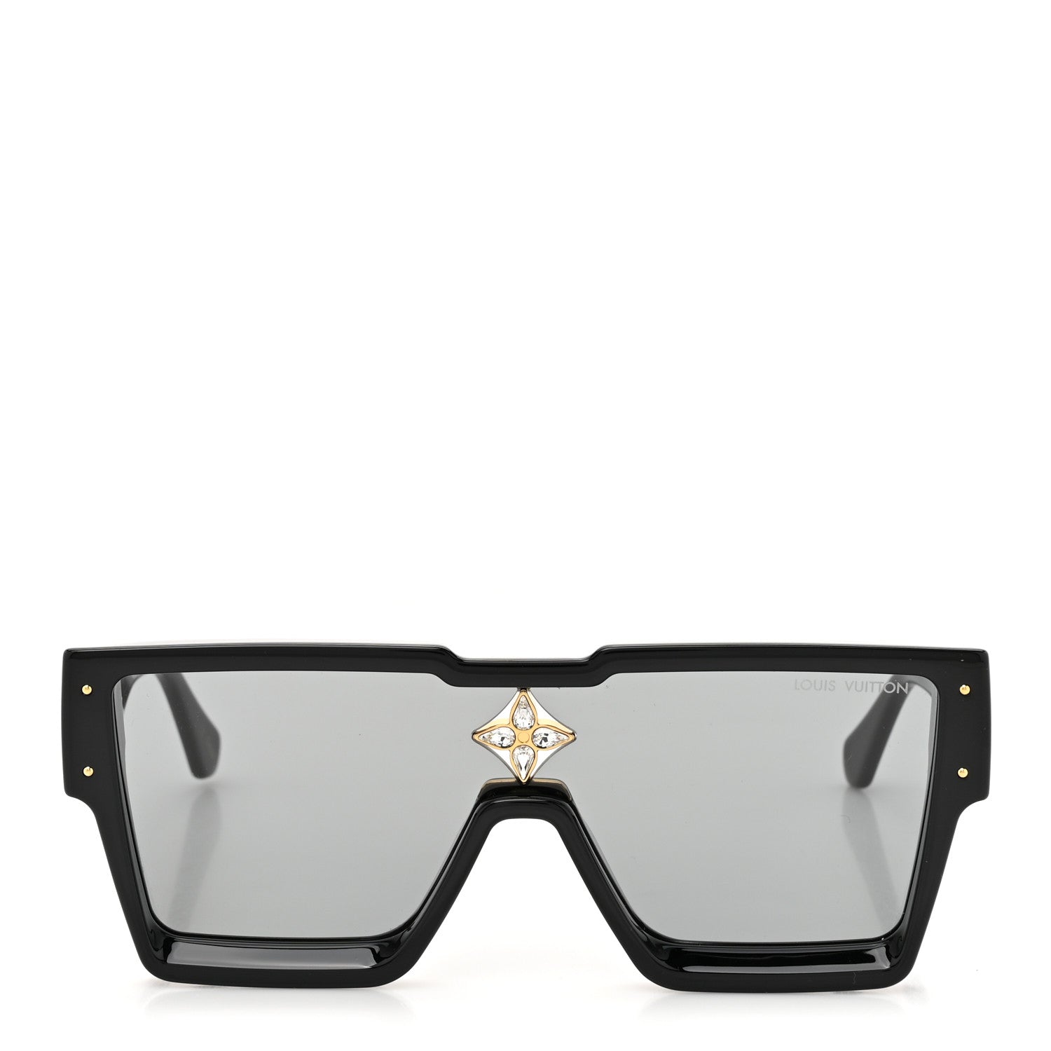 Louis Vuitton Acetate Swarovski Crystal Cyclone Sunglasses Z1578E Black 2 of 8