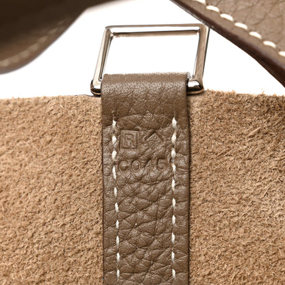 Hermes Taurillon Clemence Picotin Lock 18 PM Etoupe 7 of 12