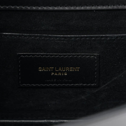 Saint Laurent Calfskin Monogram Small Dylan Shoulder Bag Black 6 of 10