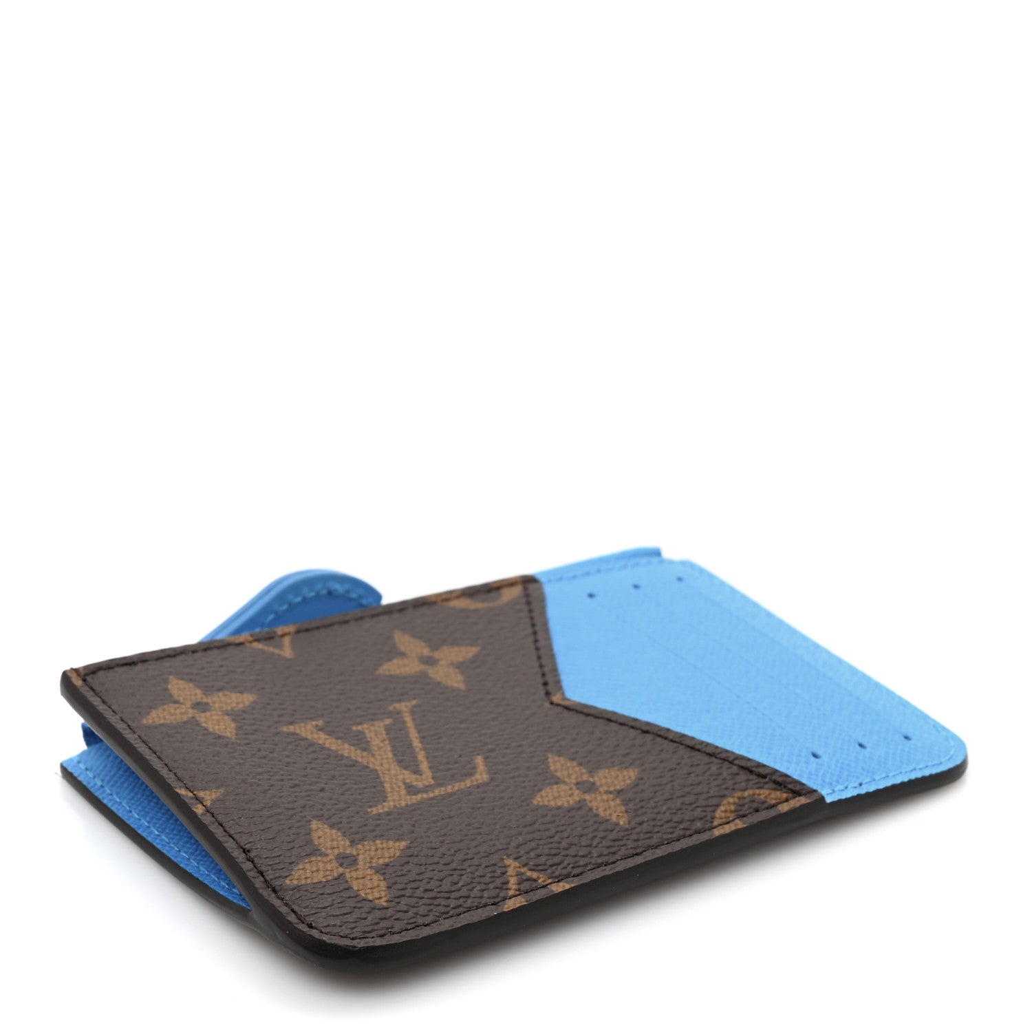 Louis Vuitton Monogram Zipped Romy Card Holder Gaston Blue 1699002