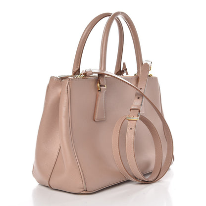 Prada Saffiano Small Galleria Double Zip Tote Cammeo 3 of 14