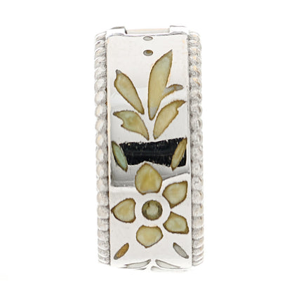 Gucci 18K White Gold Enamel Blooms Single Ear Cuff Earring 3 of 6