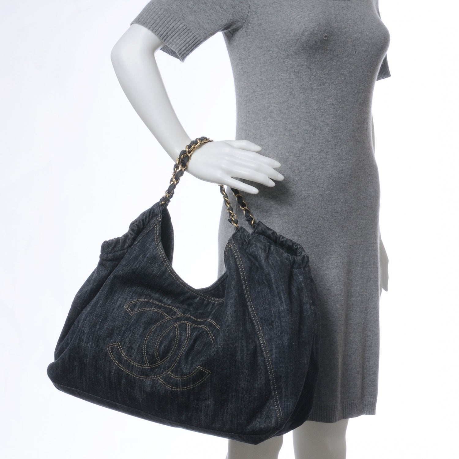 Chanel Denim XL Coco Cabas Tote 2 of 10