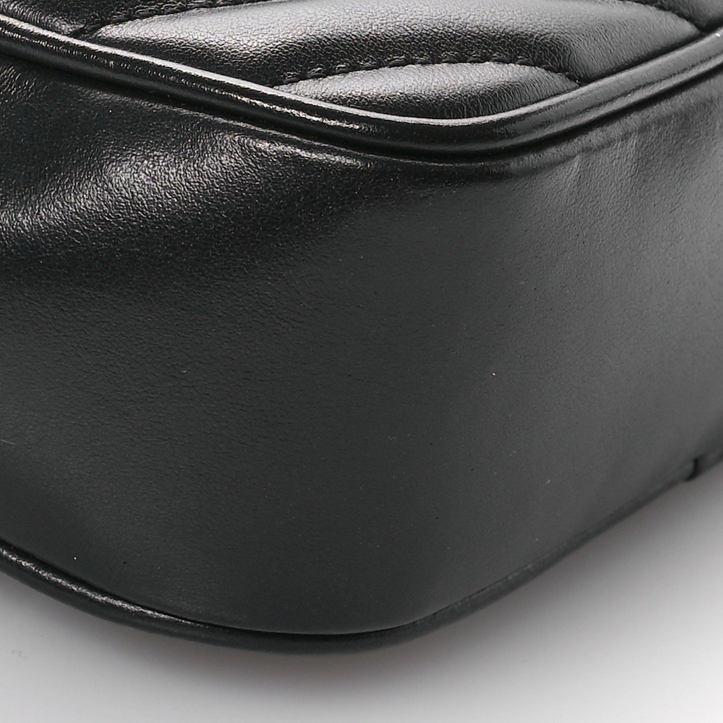 Calfskin Matelasse Monogram Lou Belt Bag Black