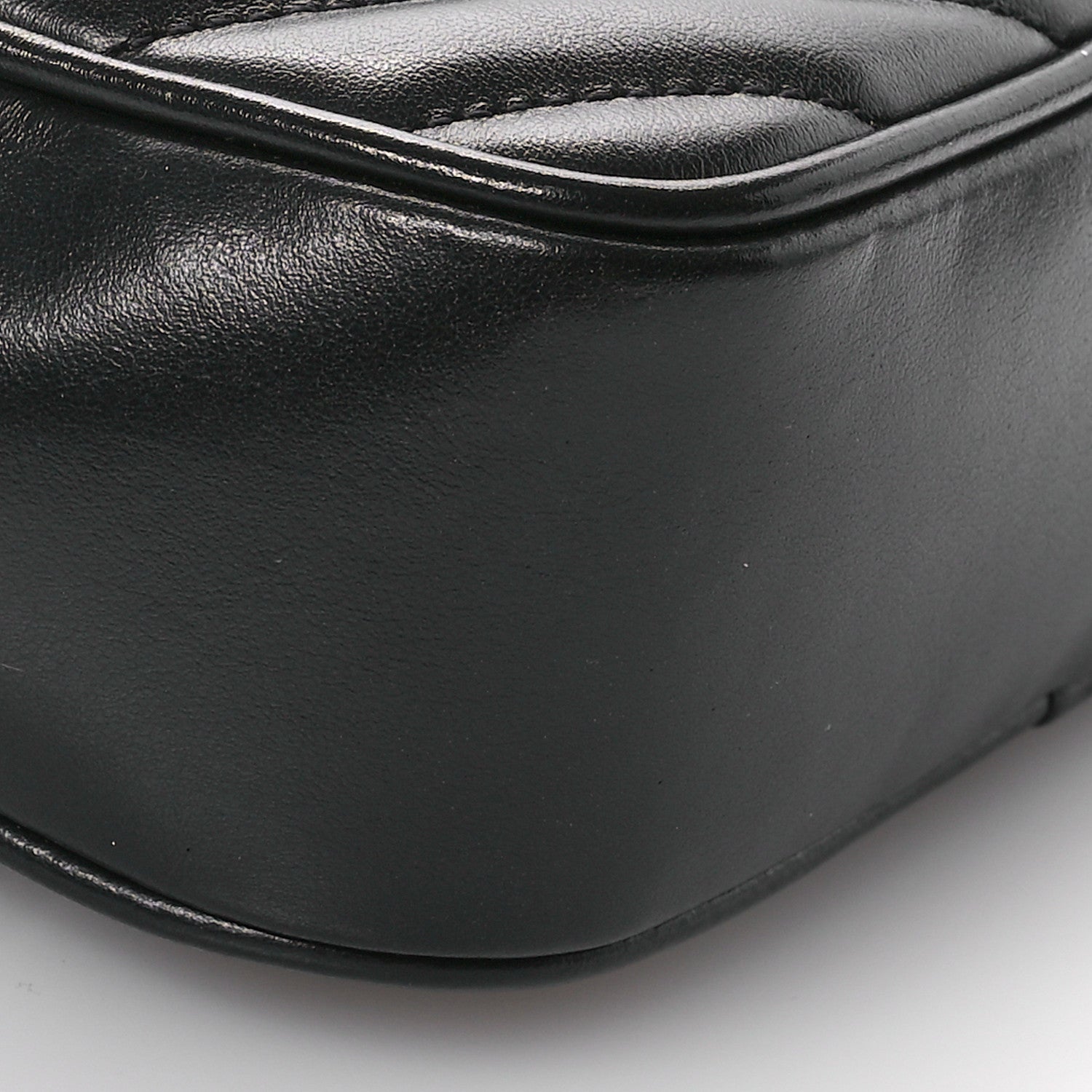 Saint Laurent Calfskin Matelasse Monogram Lou Belt Bag Black 9 of 10