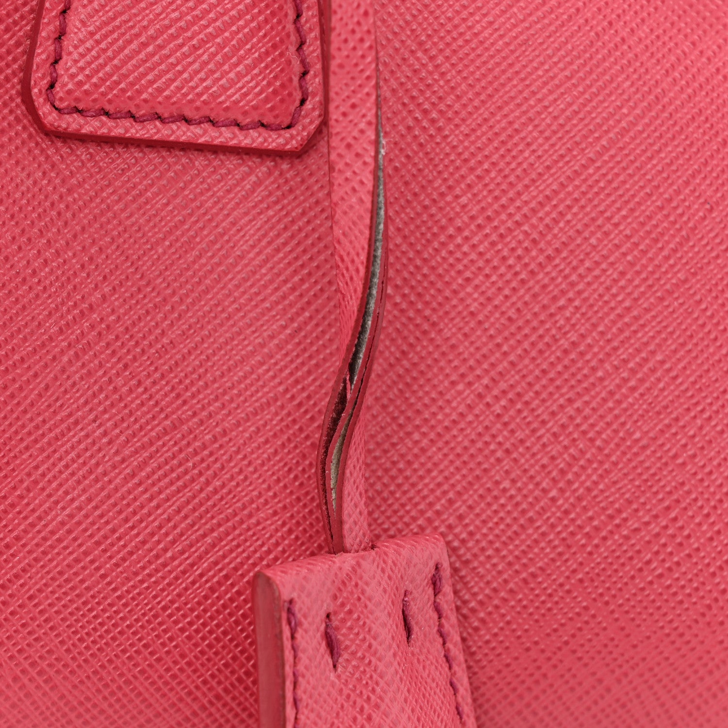 Prada Saffiano Lux Convertible Bowler Peonia 11 of 13