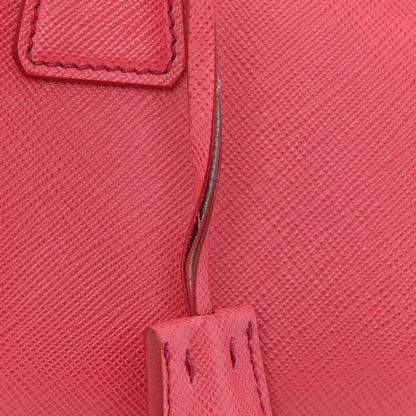 Prada Saffiano Lux Convertible Bowler Peonia 11 of 13
