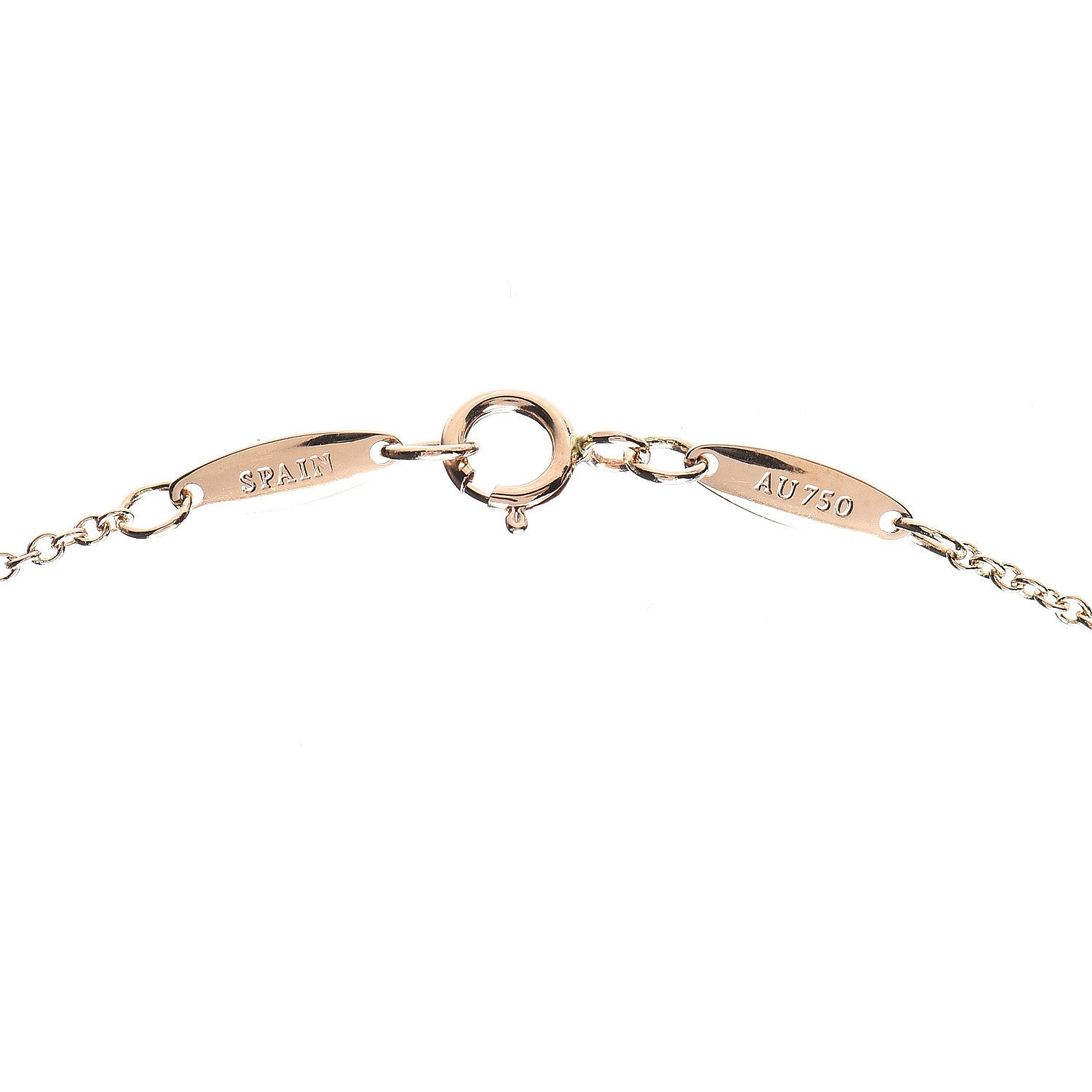 Tiffany 18K Rose Gold Diamond .10ct Elsa Peretti Diamonds by the Yard Pendant Necklace 4 of 5