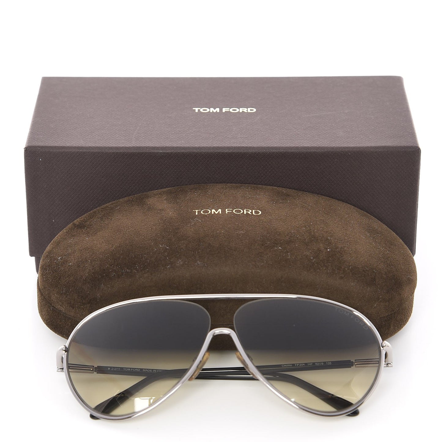 Cecillio Aviator Sunglasses TF204 Black
