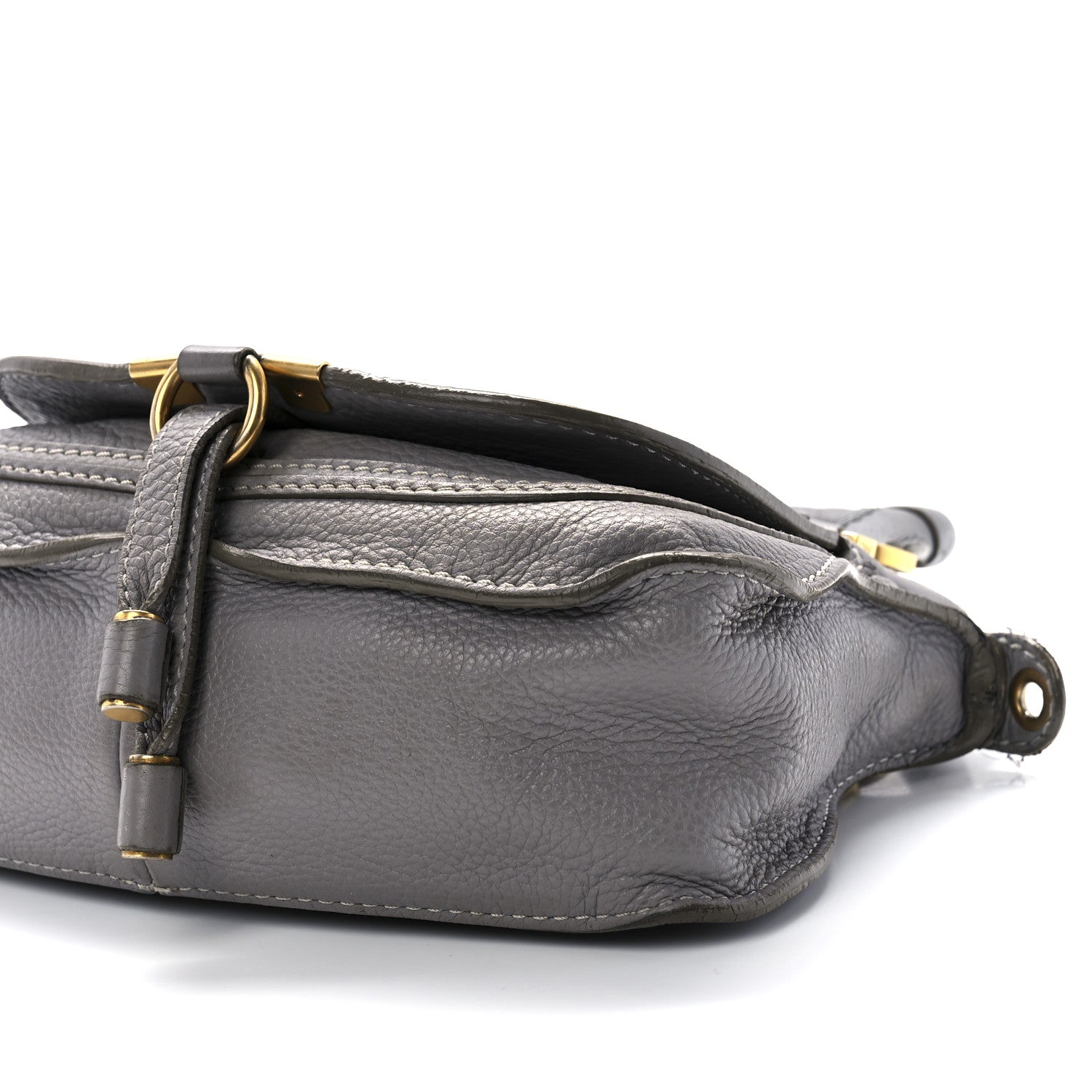 Chloe Calfskin Mini Marcie Satchel Cashmere Grey 7 of 9