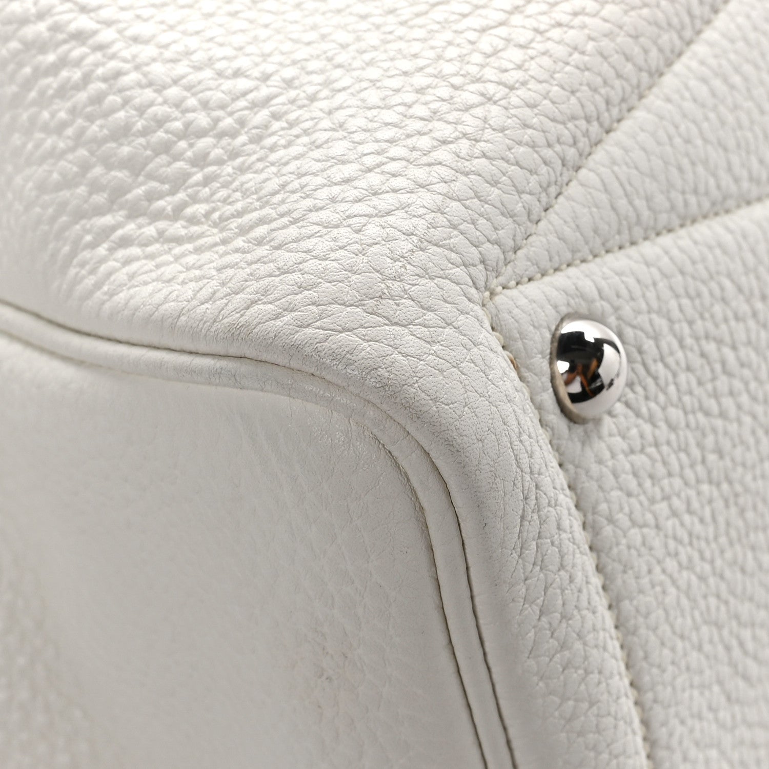 Hermes Taurillon Clemence Victoria II 35 White 11 of 13