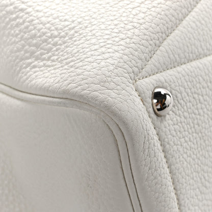 Hermes Taurillon Clemence Victoria II 35 White 11 of 13