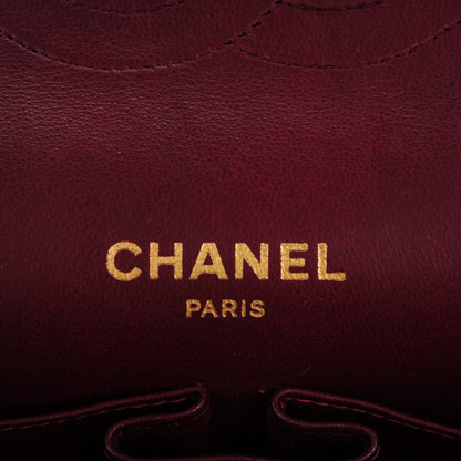 Chanel Lambskin Quilted Medium Double Flap Bijoux Chain Black 6 of 8