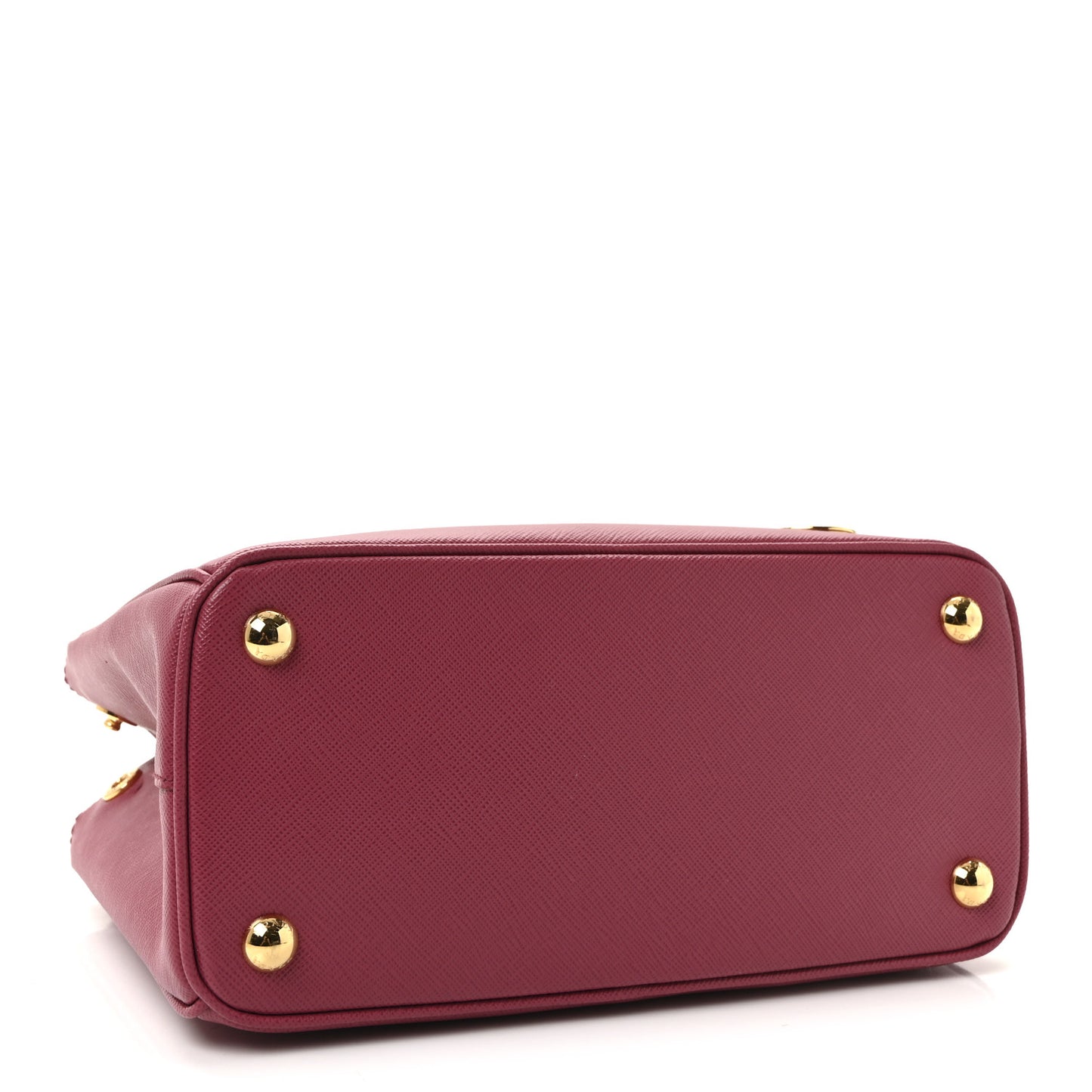 Saffiano Mini Galleria Double Zip Tote Fuxia
